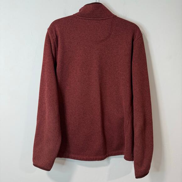 L.L. Bean Men's Sweater Fleece Full-Zip Jacket Red Large Reg - Picture 6 of 6